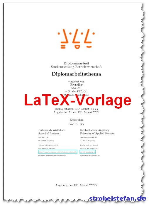 LaTeX-Vorlage für wissenschaftliche Arbeiten