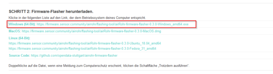 Firmware herunterladen