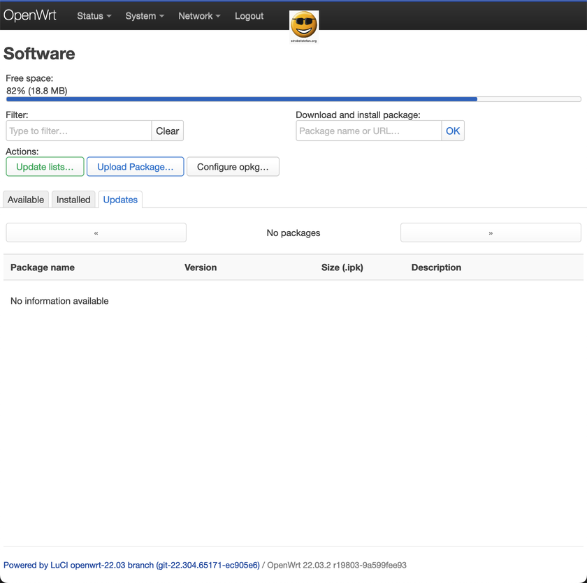 OpenWrt - Upgrade